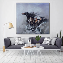 Load image into Gallery viewer, Horse Painting Abstract Horse Painting Palette Knife Canvas Art Wp067