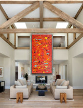 Load image into Gallery viewer, Jackson Pollock Style Red Abstract Painting Living Room Art Wp047