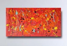 Load image into Gallery viewer, Jackson Pollock Style Red Abstract Painting Living Room Art Wp047