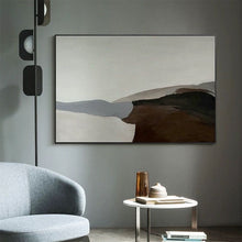 Load image into Gallery viewer, Landscape Brown Mountain Abstract Painting Simple Canvas Art Wp059