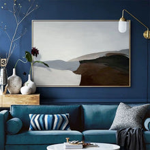 Load image into Gallery viewer, Landscape Brown Mountain Abstract Painting Simple Canvas Art Wp059
