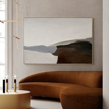 Load image into Gallery viewer, Landscape Brown Mountain Abstract Painting Simple Canvas Art Wp059
