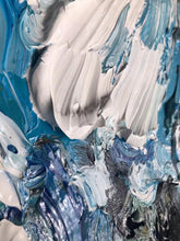 Load image into Gallery viewer, Large Blue Abstract Painting Modern Office Wall Art Original Artwork Kp126