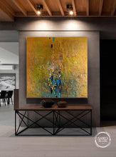 Load image into Gallery viewer, Large Size Gold Contemporary Art Office Painting Sp019