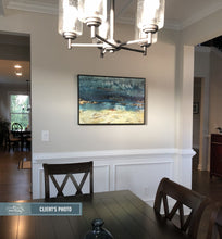 Load image into Gallery viewer, Nave Blue Yellow Painting Gold Contemporary Art Decor Sp010