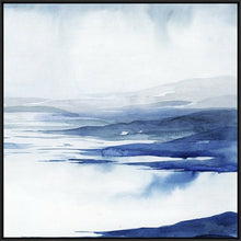 Load image into Gallery viewer, Navy Blue Mountain Painting Abstract Canvas Painting Sea Painting Wp035