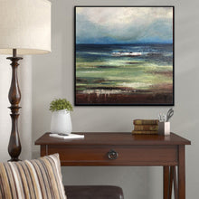 Load image into Gallery viewer, Ocean Wall Art Blue Landscape Painting Sp026