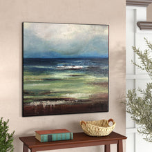 Load image into Gallery viewer, Ocean Wall Art Blue Landscape Painting Sp026