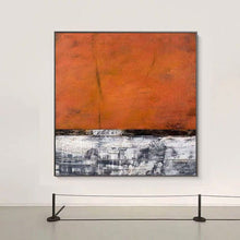 Load image into Gallery viewer, Orange Abstract Canvas Painting Handmade Textured Painting Wp032