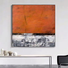 Load image into Gallery viewer, Orange Abstract Canvas Painting Handmade Textured Painting Wp032