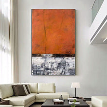 Load image into Gallery viewer, Orange Abstract Canvas Painting Handmade Textured Painting Wp032