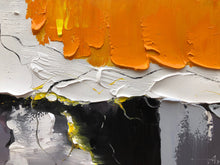 Load image into Gallery viewer, Orange White Grey Abstract Painting Palette Knife Paintings Kp125