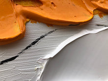 Load image into Gallery viewer, Orange White Grey Abstract Painting Palette Knife Paintings Kp125