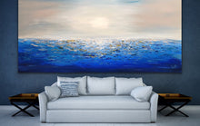 Load image into Gallery viewer, Original Beach Painting Contemporary Modern Wall Decor Art Wp083