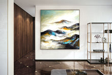 Load image into Gallery viewer, Original Oil Painting, Office Decor Large Mid Century Modern Art Kp098