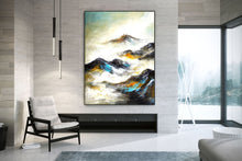 Load image into Gallery viewer, Original Oil Painting, Office Decor Large Mid Century Modern Art Kp098