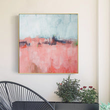 Load image into Gallery viewer, Pink Blue Sky Gray Abstract Painting Hand Painted Canvas Art Sp108