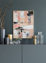 Load image into Gallery viewer, Pink Brown Yellow Abstract Art Original Handmade Painting Wp037