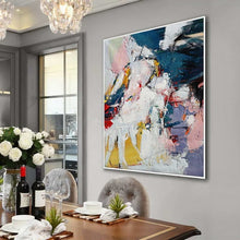 Load image into Gallery viewer, Purple Capri Blue Colorful Abstract Painting Sp098