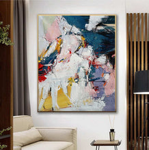 Load image into Gallery viewer, Purple Capri Blue Colorful Abstract Painting Sp098