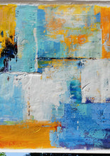 Load image into Gallery viewer, Purple Yellow White Colorful Painting Palette Knife Canvas Art Wp049