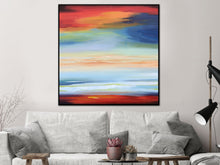 Load image into Gallery viewer, Red Blue Orange Abstract Painting On Canvas For Office Living Room Sp034