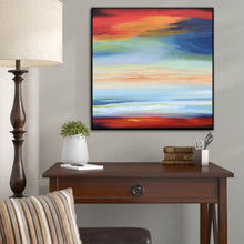 Load image into Gallery viewer, Red Blue Orange Abstract Painting On Canvas For Office Living Room Sp034