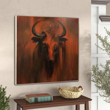 Load image into Gallery viewer, Red Bull Painting Abstract Animal Painting Oversized Wall Paintings Sp028