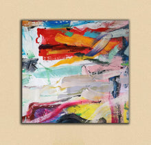 Load image into Gallery viewer, Red Orange Yellow Abstract Painting Oversized Canvas Art Wp046