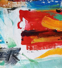 Load image into Gallery viewer, Red Orange Yellow Abstract Painting Oversized Canvas Art Wp046