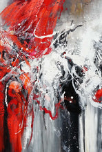 Load image into Gallery viewer, Red Painting Black White Abstract Painting Oversized Painting Sp069
