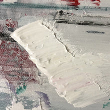 Load image into Gallery viewer, Red White Gray Abstract Painting Palette Knife Art Painting Sp090