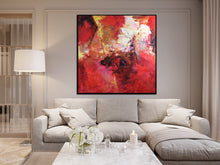 Load image into Gallery viewer, Red Yellow Abstract Painting On Canvas Dining Room Wall Art Sp038