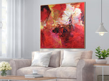 Load image into Gallery viewer, Red Yellow Abstract Painting On Canvas Dining Room Wall Art Sp038