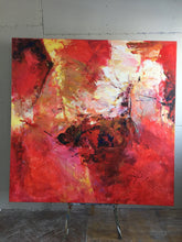 Load image into Gallery viewer, Red Yellow Abstract Painting On Canvas Dining Room Wall Art Sp038
