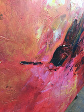 Load image into Gallery viewer, Red Yellow Abstract Painting On Canvas Dining Room Wall Art Sp038
