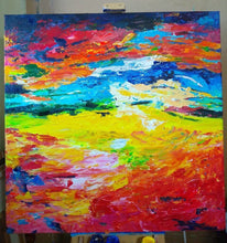Load image into Gallery viewer, Red Yellow Blue Abstract Painting Contemporary Art Decor Sp006