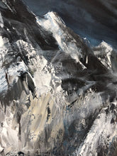 Load image into Gallery viewer, Snow Mountains Abstract Painting Modern Landscape Painting Sp044