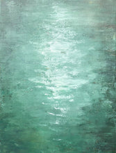 Load image into Gallery viewer, Springs Water Painting Green Abstract Painting On Canvas Wp028