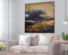 Load image into Gallery viewer, Wave Wall Art Gold Leaf Painting Abstract Original Paintings Sp040