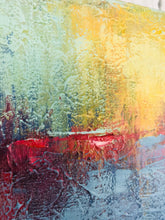 Load image into Gallery viewer, Yellow And Blue Abstract Painting Sunset Art On Canvas Sp058