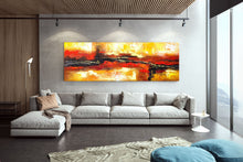 Load image into Gallery viewer, Yellow Red Black Abstract Painting Coloful Paintings Modern Wall Decor Kp121