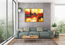 Load image into Gallery viewer, Yellow Red Black Abstract Painting Coloful Paintings Modern Wall Decor Kp121