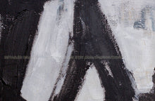 Load image into Gallery viewer, Black White Oil Painting Contemporary Art, Hand Made Abstract Art Yp098
