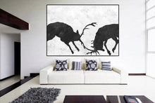 Load image into Gallery viewer, Black and White Canvas Painting Large Wall Art Xl Canvas Art Yp092