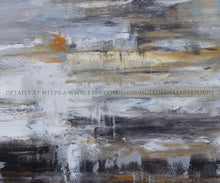 Load image into Gallery viewer, Hand-painted Black White Gray Oil Painting Large Wall Decor Yp107