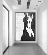 Load image into Gallery viewer, Abstract Nude Woman Painting Black and White Wall Decor Fp004