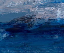 Load image into Gallery viewer, Blue And White Abstract Painting Art for Large Wall Yp091