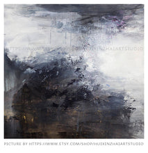 Load image into Gallery viewer, Black and White Oil Painting Large Canvas Art Yp101