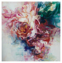 Load image into Gallery viewer, Red Pink Flower Painting Abstract Acrylic Painting Yp089